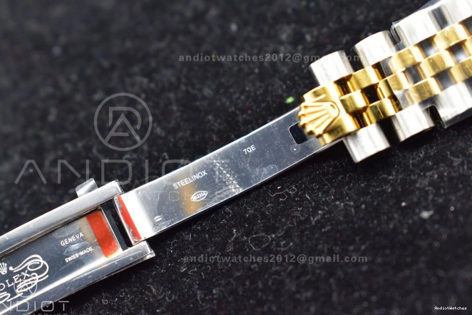 on and Ladies Syle Bezel WF Comfortable Markers Bracelet Steel Dial DateJust President Fluted Green 316L 31 278289 553 0413